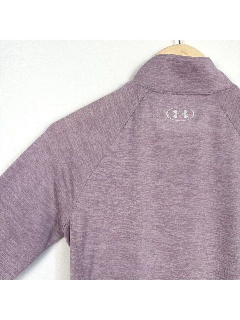 Under Armour Womens Tech Twist Half Zip Long Sleeve Pullover Small Purple - Picture 4 of 6